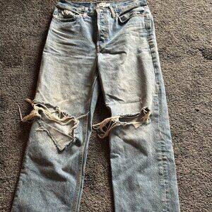 RE/DONE 90s Crop Low Slung Jeans Medium Raf Size 26